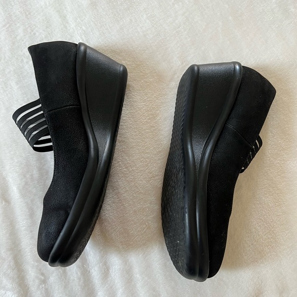 Sketchers Rumblers Space Odyssey Black Mary Jane Wedges Size 11 - Picture 7 of 10